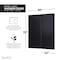 Anzzi Leon 60 in. x 76 in. Tinted Sliding Shower Door in Matte Black SD-AZ8077-02MBT - alternate 3